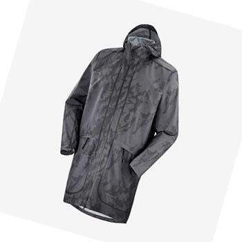 Salomon OUTLIFE LONG PACKABLE WINDBREAKERS Kadın Ceket Siyah | TR 2467XYU